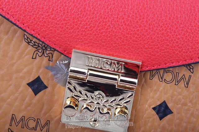 MCM女包 原單 6246拼色 原單新品 Patricia色塊單肩包 經典Visetos圖案 MCM手提女包 手拎包 MCM斜挎包  mdmc1441